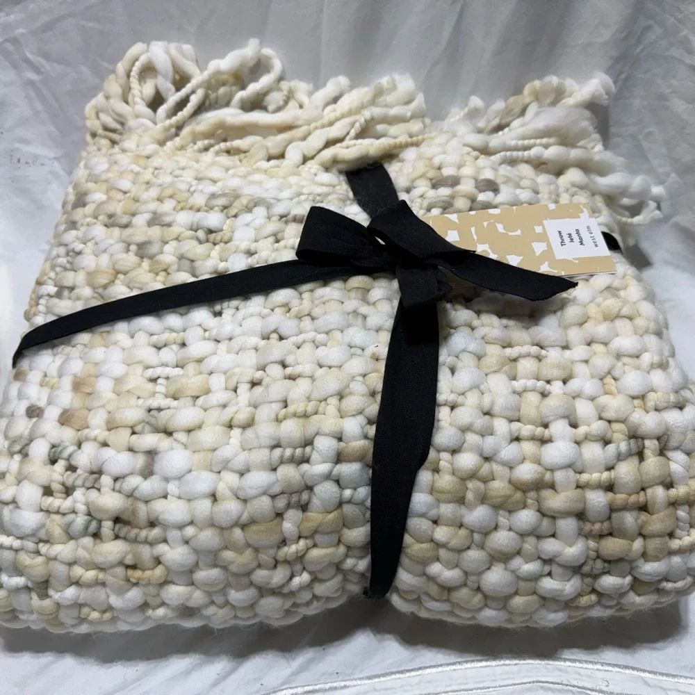 West Elm Chunky Knit Throw Blanket